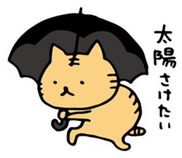 summer cat. summer enjoy sticker #12400977