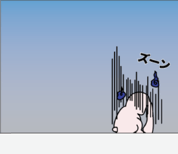 Lethargic rabbit and hot blood turtles sticker #12401291