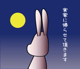 Lethargic rabbit and hot blood turtles sticker #12401308