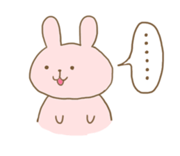 Rabbit and cat spend loosely everyday sticker #12401708