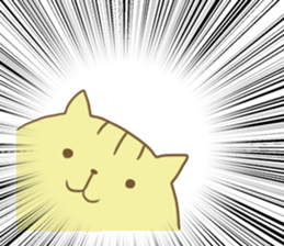 Rabbit and cat spend loosely everyday sticker #12401713