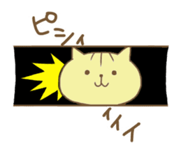 Rabbit and cat spend loosely everyday sticker #12401725