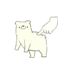 Moving bear Sticker