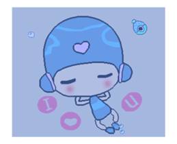 I love princess of dolphin A sticker #12403028