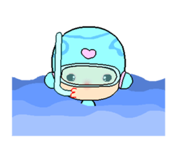 I love princess of dolphin A sticker #12403029