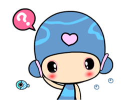 I love princess of dolphin A sticker #12403033