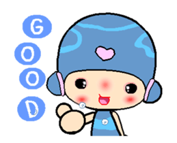 I love princess of dolphin A sticker #12403034