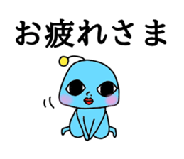 an inexpressive face sticker #12403416