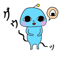 an inexpressive face sticker #12403429