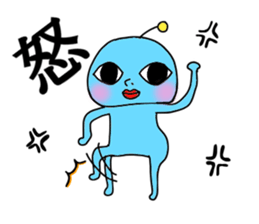 an inexpressive face sticker #12403432