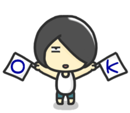 Hi,I am John.I am a lovely boy. sticker #12403917