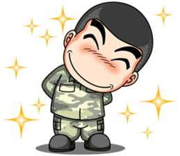 Military funny sticker #12405715