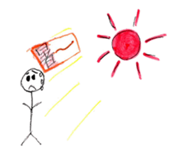 Stick human's life sticker #12406338