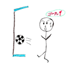 Stick human's life sticker #12406347