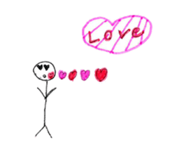 Stick human's life sticker #12406348