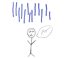 Stick human's life sticker #12406359