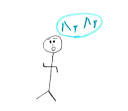 Stick human's life sticker #12406367