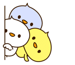 Cute Colored Chicks sticker #12406386