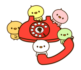 Cute Colored Chicks sticker #12406407