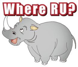 Hustle! Mr.Rhinoceros sticker #12406809