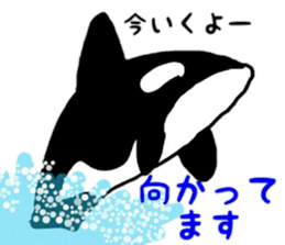 Friendly sea creatures sticker #12407303