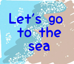 Friendly sea creatures sticker #12407333