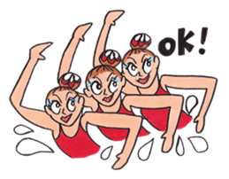Happy!Synchronized Swimmers! sticker #12407429