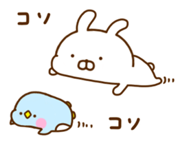 Rabbit Usahina with penpen 8 sticker #12407767