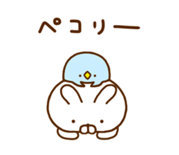 Rabbit Usahina with penpen 8 sticker #12407776