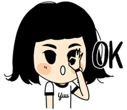 Yuu Happy Girl sticker #12408178