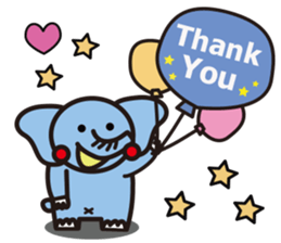 blue elephant version3 sticker #12409922