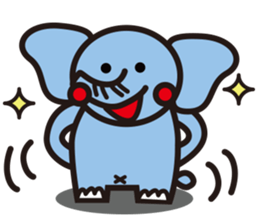 blue elephant version3 sticker #12409925