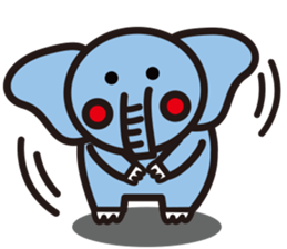 blue elephant version3 sticker #12409926