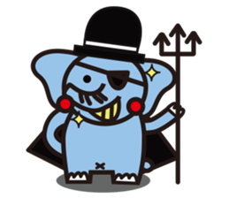 blue elephant version3 sticker #12409930