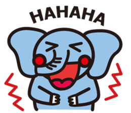 blue elephant version3 sticker #12409939