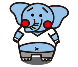 blue elephant version3 sticker #12409941