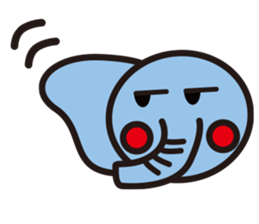 blue elephant version3 sticker #12409948