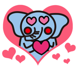 blue elephant version3 sticker #12409953