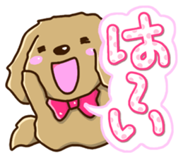 Greetings of miniature Dachshund sticker #12409959