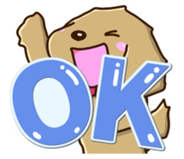 Greetings of miniature Dachshund sticker #12409962