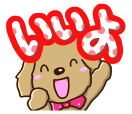 Greetings of miniature Dachshund sticker #12409963