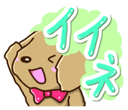 Greetings of miniature Dachshund sticker #12409964