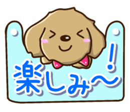 Greetings of miniature Dachshund sticker #12409974