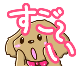 Greetings of miniature Dachshund sticker #12409983