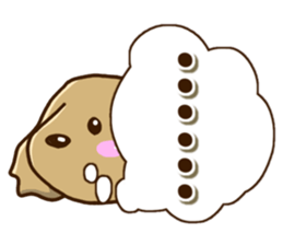 Greetings of miniature Dachshund sticker #12409987