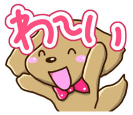 Greetings of miniature Dachshund sticker #12409989