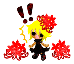 Sticker of red spider lily girls sticker #12410587