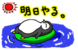 Life of pretty penguin sticker #12411607