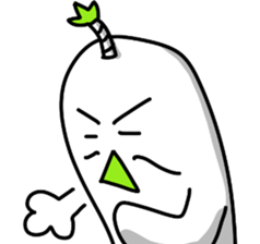 sticker of lord's Japanese radish sticker #12411711