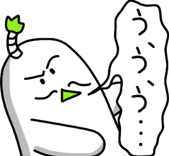 sticker of lord's Japanese radish sticker #12411713